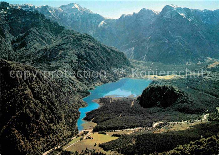 Almsee Alpenpanorama Fliegeraufnahme