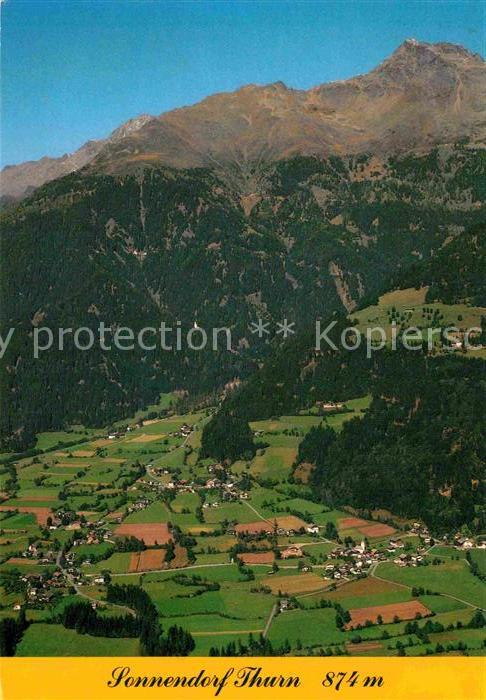 Thurn Dorf Linz Sonnendorf mit Schleinitz Schobergruppe Fliegeraufnahme