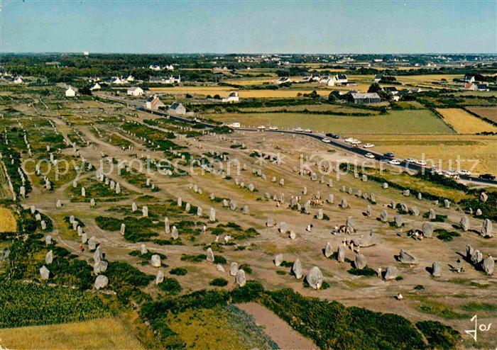 Carnac Morbihan Alignements du Menec vue aerienne