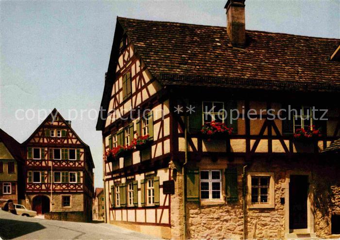 Marbach Neckar Schillers Geburtshaus Fachwerkhaus