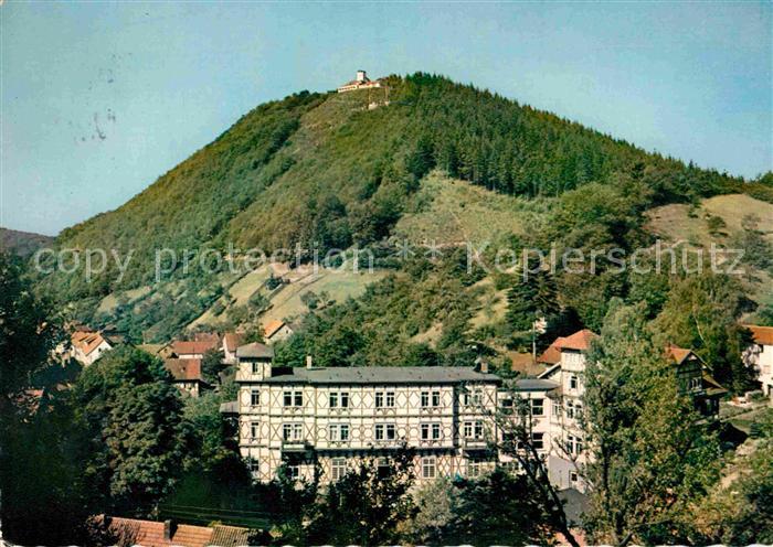 Bad Lauterberg Kneipp Sanatorium St Bennostift mit Blick zum Hausberg