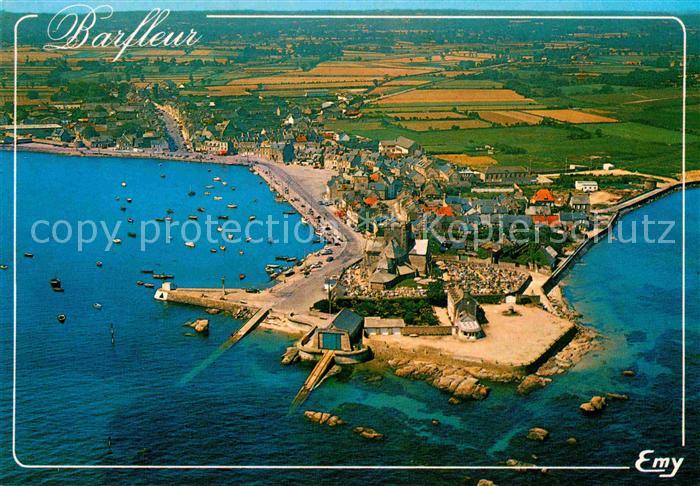 Barfleur Manche Vue aerienne