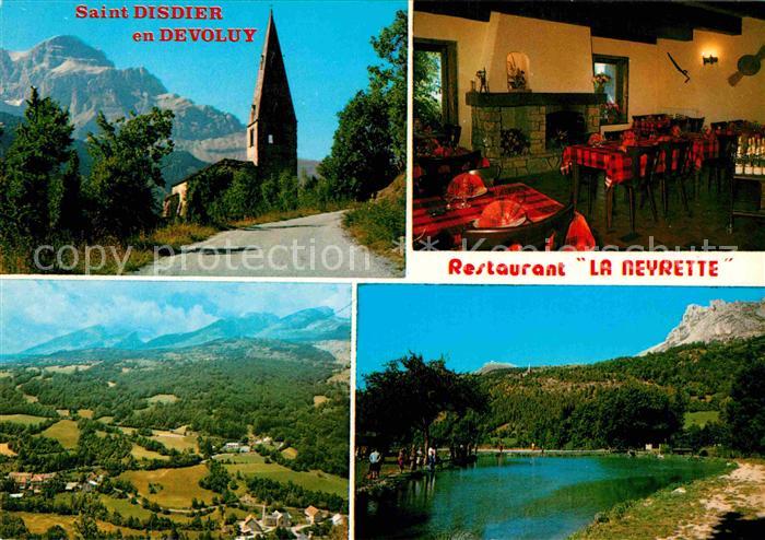 Saint-Disdier Eglise Restaurant La Neyrette Lac de peche vue aerienne