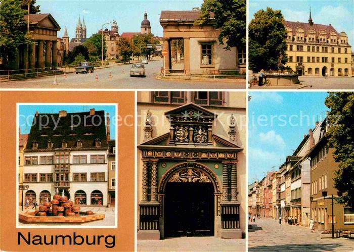 Naumburg Saale Salztor Rathaus Wilhelm Pieck Platz Holzmarkt Rathaus Portal Stra