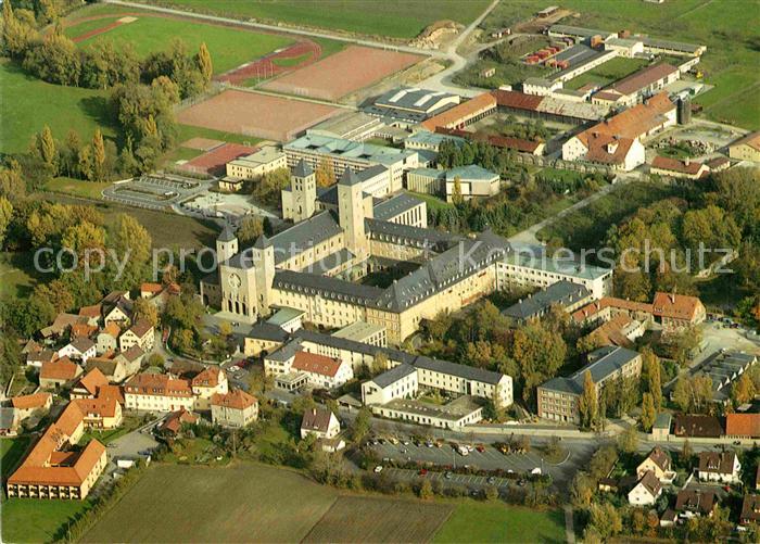 Muensterschwarzach Benediktinerabtei Fliegeraufnahme