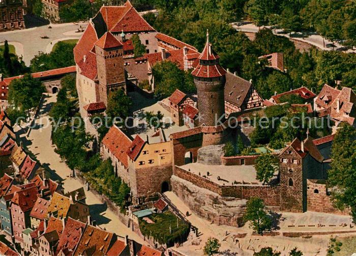 NueRNBERG  CITY Burg Erbauer Kaiser Konrad I Fliegeraufnahme
