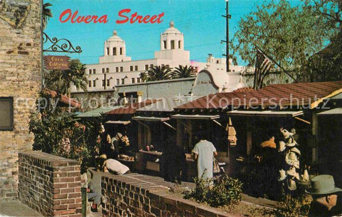 Los Angeles California Olvera Street open air market place