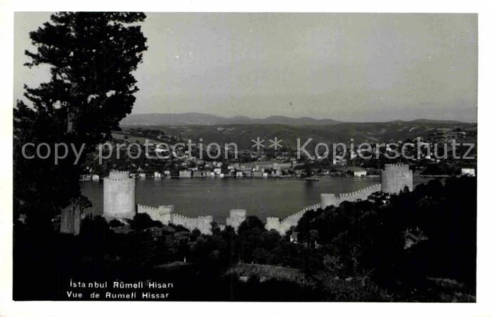 Istanbul Constantinopel Panorama Blick von Festung Rumeli Hisari