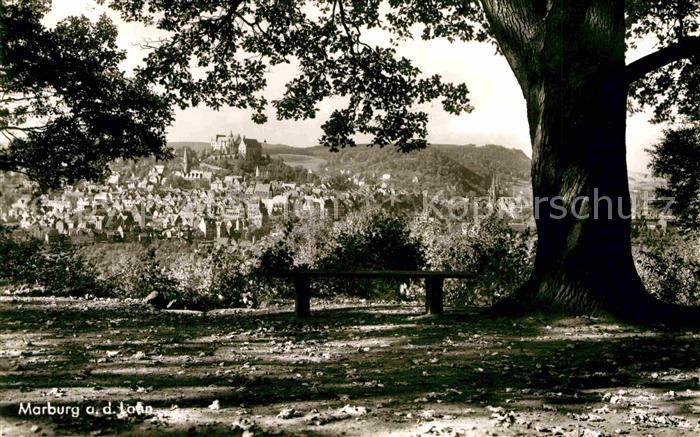 Marburg Lahn Blick von der Weintrautseiche