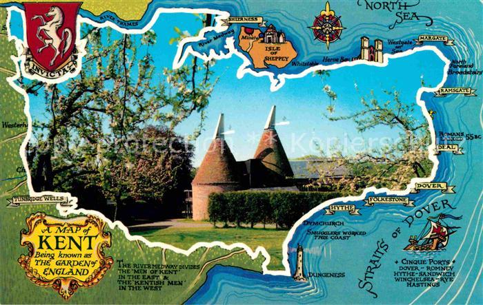Kent Map of the region
