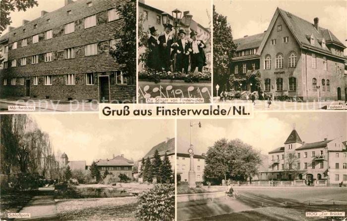 Finsterwalde Maerchenhaus Saenger Postamt HOG Zur Bruecke Schlosspark
