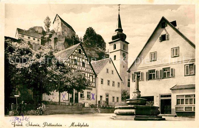 Pottenstein Oberfranken Marktplatz