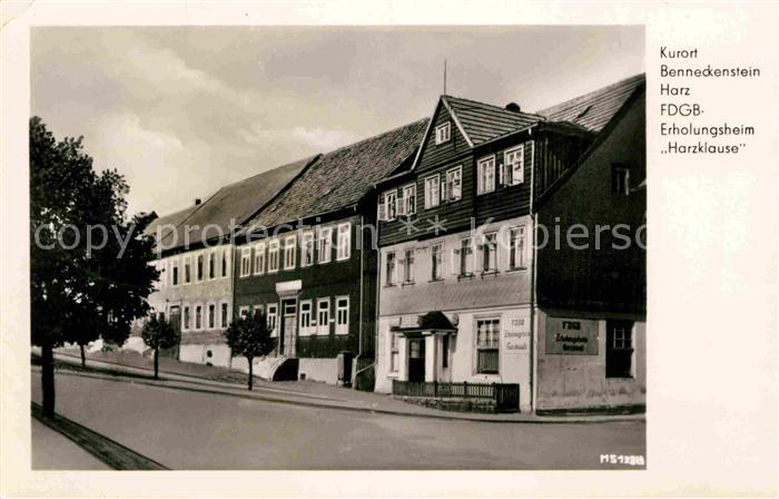 Benneckenstein Harz FDGB Erholungsheim Harzklause