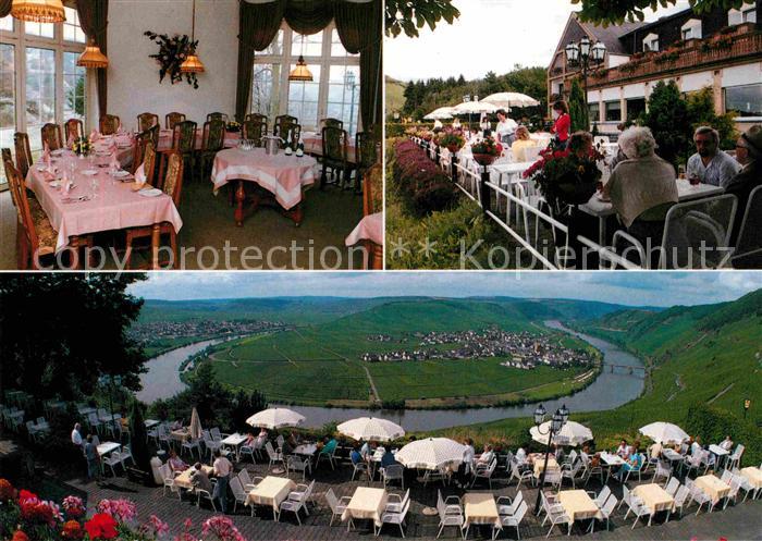 Leiwen Mosel Hotel Zummelhof Restaurant Blick auf die Mosel