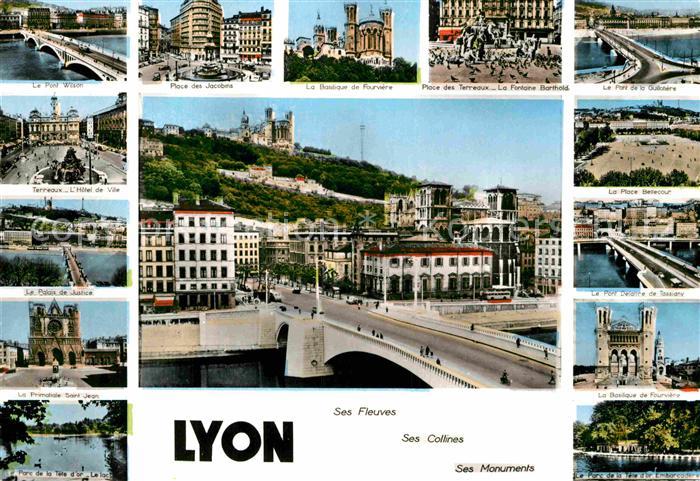 Lyon France Ses Fleuves Ses Collines Ses Monuments
