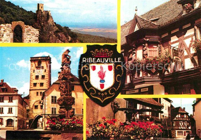 Ribeauville Haut Rhin Elsass Chateaux des Ribeaupierre Maison des Menetriers Pfi