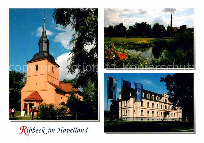 Ribbeck Nauen Kirche Pfarrgarten und Schloss