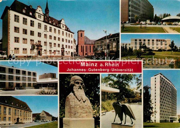 Mainz Rhein Teilansichten Universitaetsstadt Denkmal