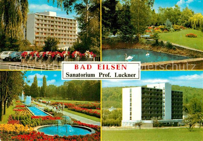 Bad Eilsen Sanatorium Prof Luckner Schwanenteich Wasserspiele