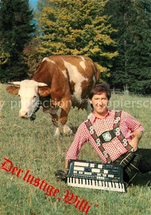 Wildermieming Der lustige Willi Musikant Instrument Kuh