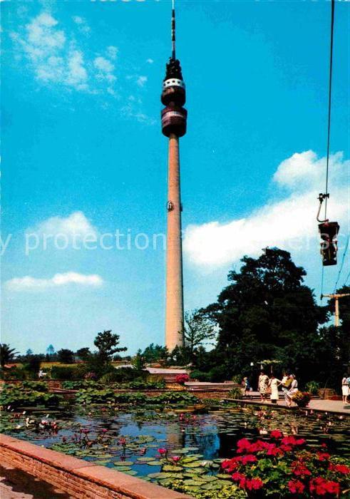 DORTMUND  CITY Fernsehturm und Wasserrosenteich