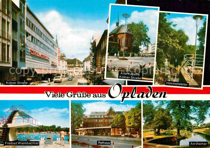 Opladen Koelner Strasse Kapelle Himmelsleiter Weiher Rathaus Freidbad Wiembachta