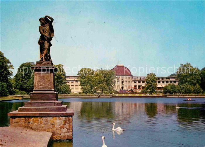 BREMEN  CITY Parkhotel Denkmal Statue Hollersee Buergerpark