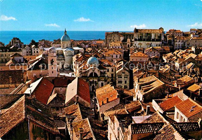 Dubrovnik Ragusa Blick ueber die Altstadt