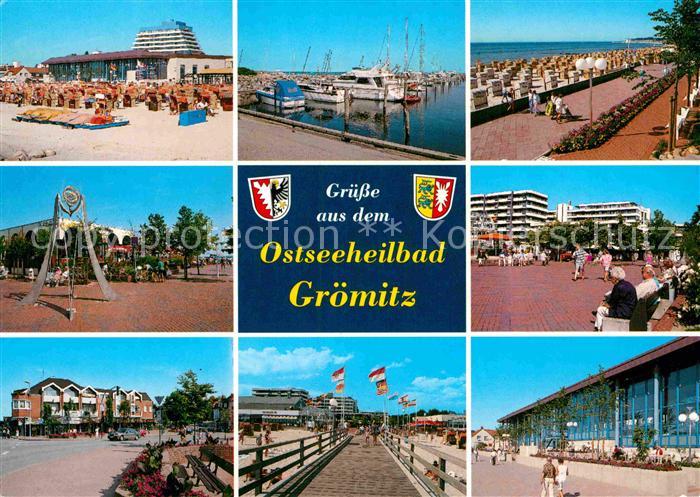 Groemitz Ostseebad Strand Promenade Hafen