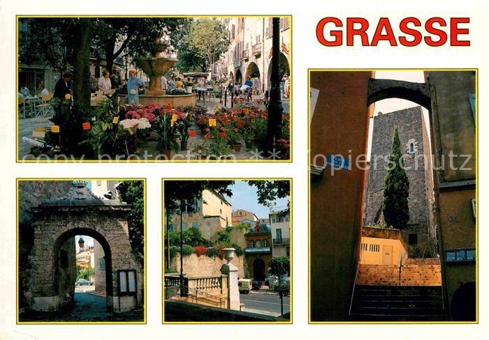 Grasse Alpes Maritimes Brunnen Innenstadt Turm