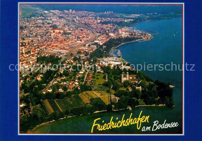 Friedrichshafen Bodensee Zeppelinstadt Fliegeraufnahme