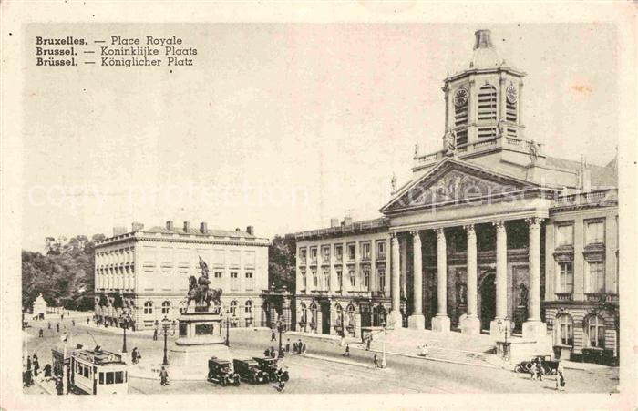 Bruxelles Bruessel Place Royale Monument Koeniglicher Platz Denkmal
