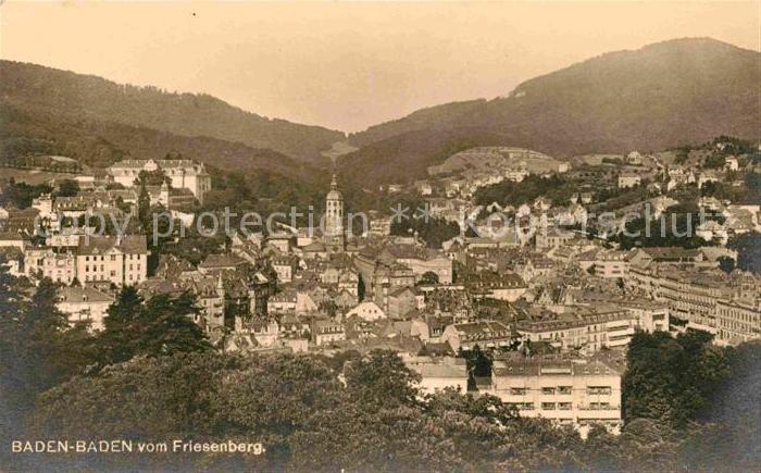 BADEN-BADEN BW Panorama Blick vom Friesenberg