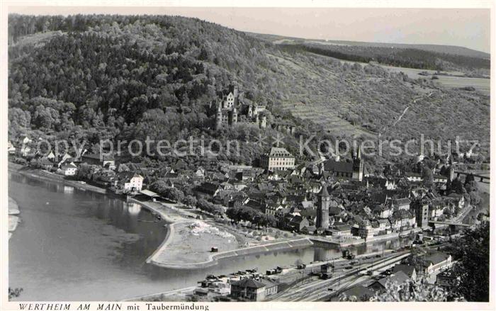 Wertheim Main mit Taubermuendung