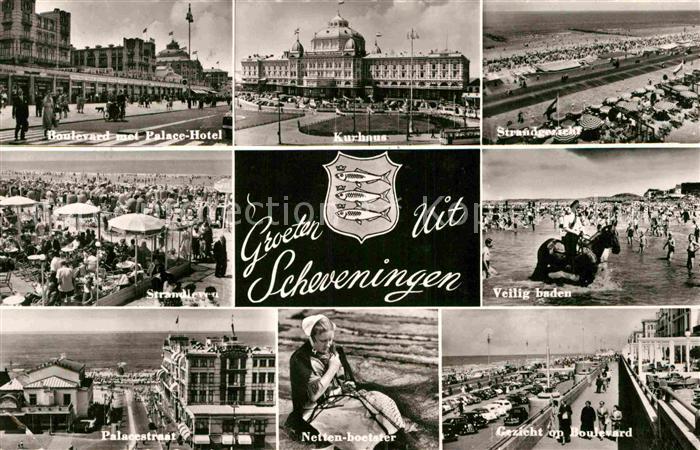 Scheveningen Boulevard Palace Hotel Strand Straat Kurhaus Netten boetster