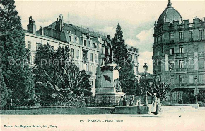 Nancy Lothringen Place Thiers Monument