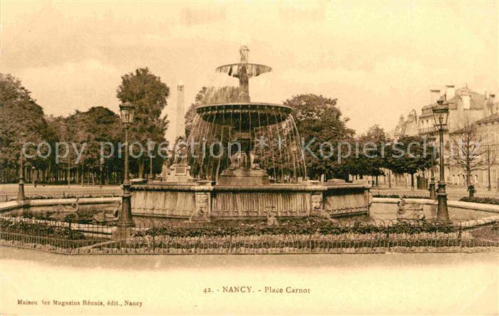 Nancy Lothringen Place Carnot Fontaine
