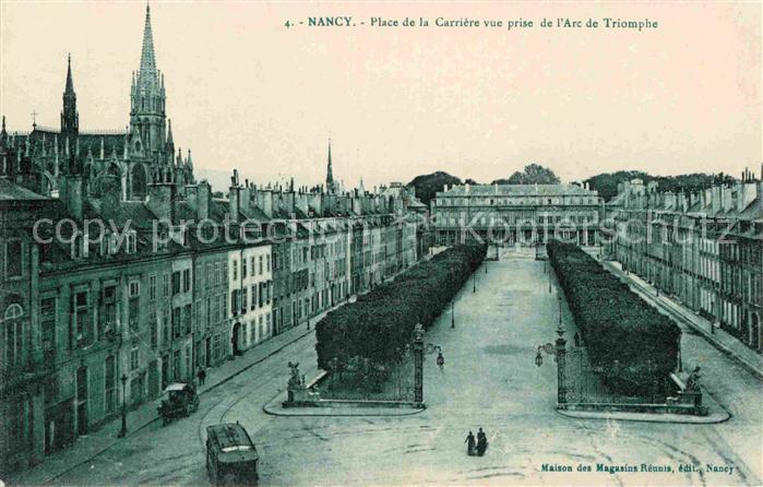 Nancy Lothringen Place de la Carriere vue prise de l'Arc