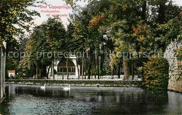 Bad Lippspringe Musikpavillon mit Lippequelle