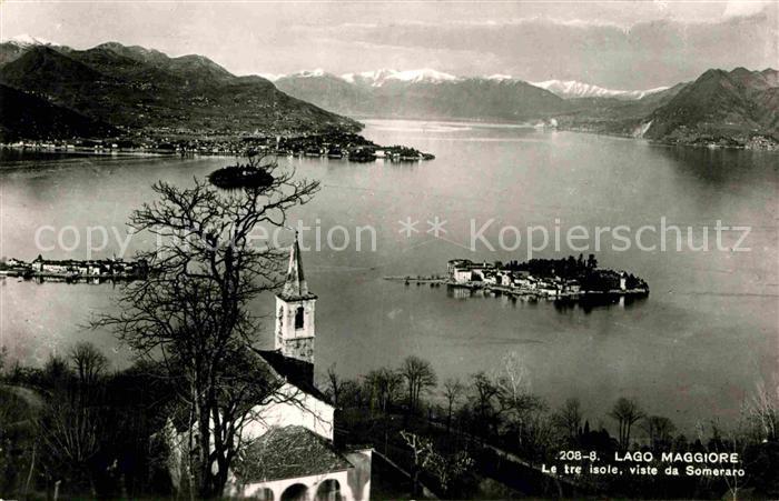 Lago Maggiore Le tre isole viste da Someraro