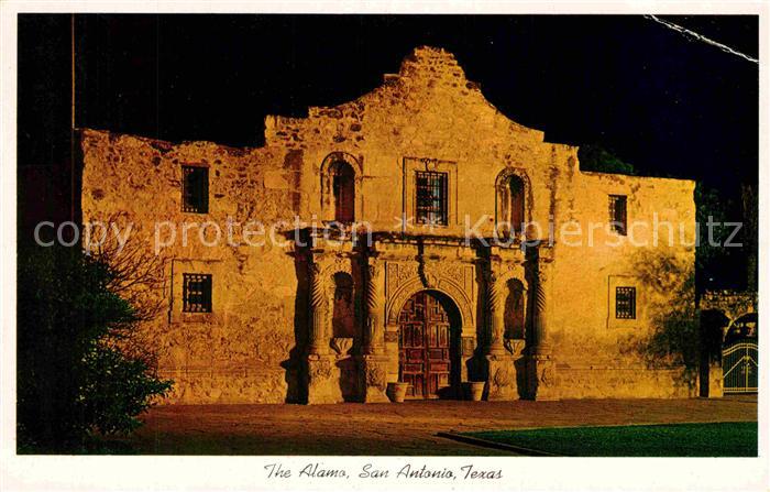 San Antonio Texas The Alamo Shrine of Texas Liberty at night