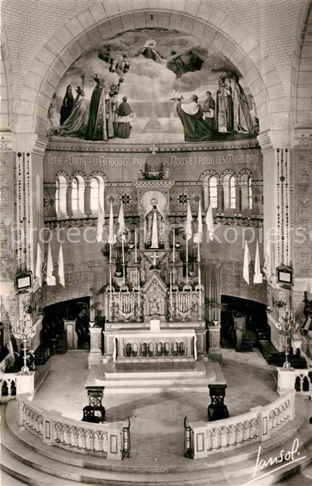 Alger Algerien Notre Dame d Afrique interieur de la Basilique le choeur
