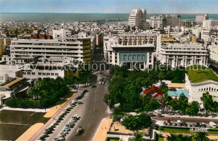 Casablanca Avenue d Amade vue aerienne