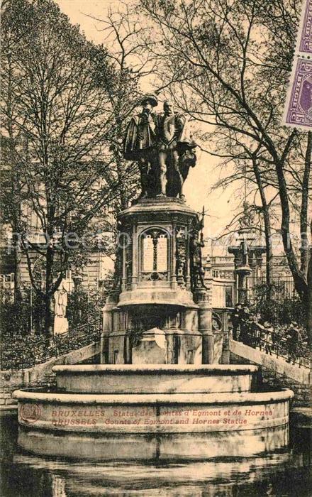 Bruxelles Bruessel Statue des Comtes d Egmont et de Hornes Monument