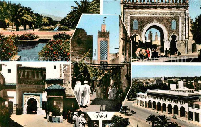 Fes Fez Maroc Jardins Bâtiments Place