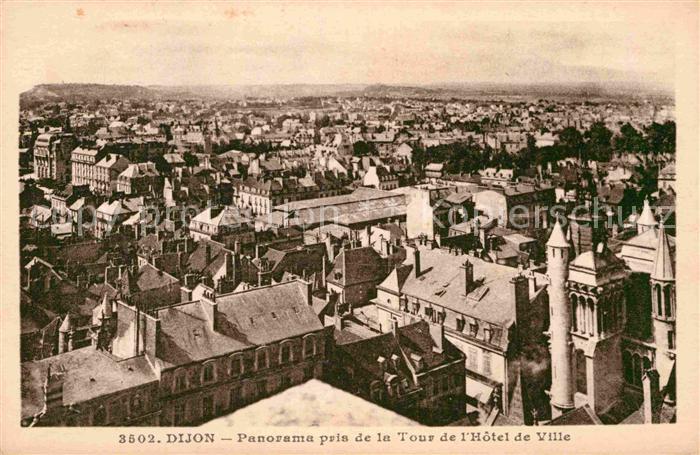 Dijon 21 Panorama pris de la Tour de l_Hotel de