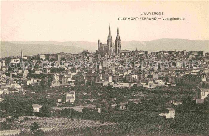 Clermont Ferrand Puy de Dome Vue generale Cathedrale