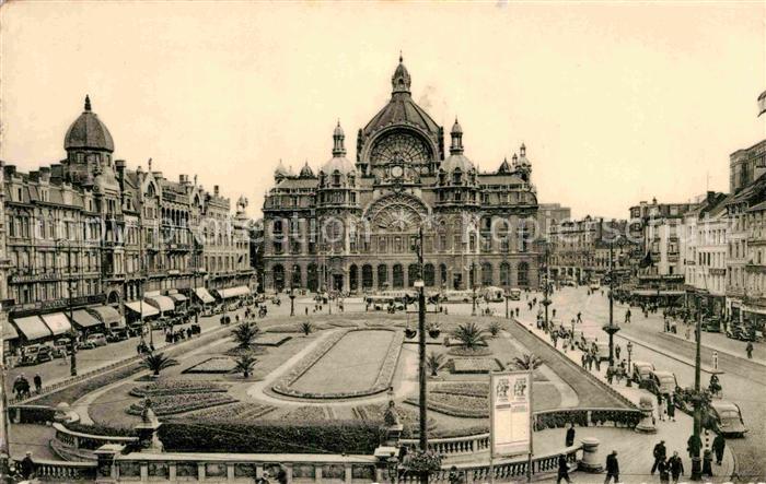 Anvers Antwerpen Gare centrale Place Reine Astrid