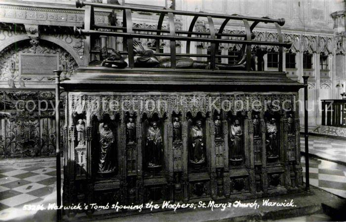 Warwick Warwick Warwicks Tomb showing the Weepers St Marys Church