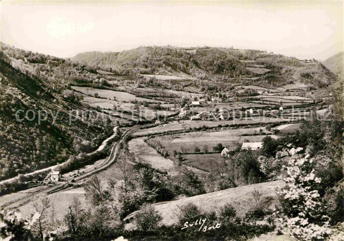 Mialet Gard Panorama de la Vallee de Miallet